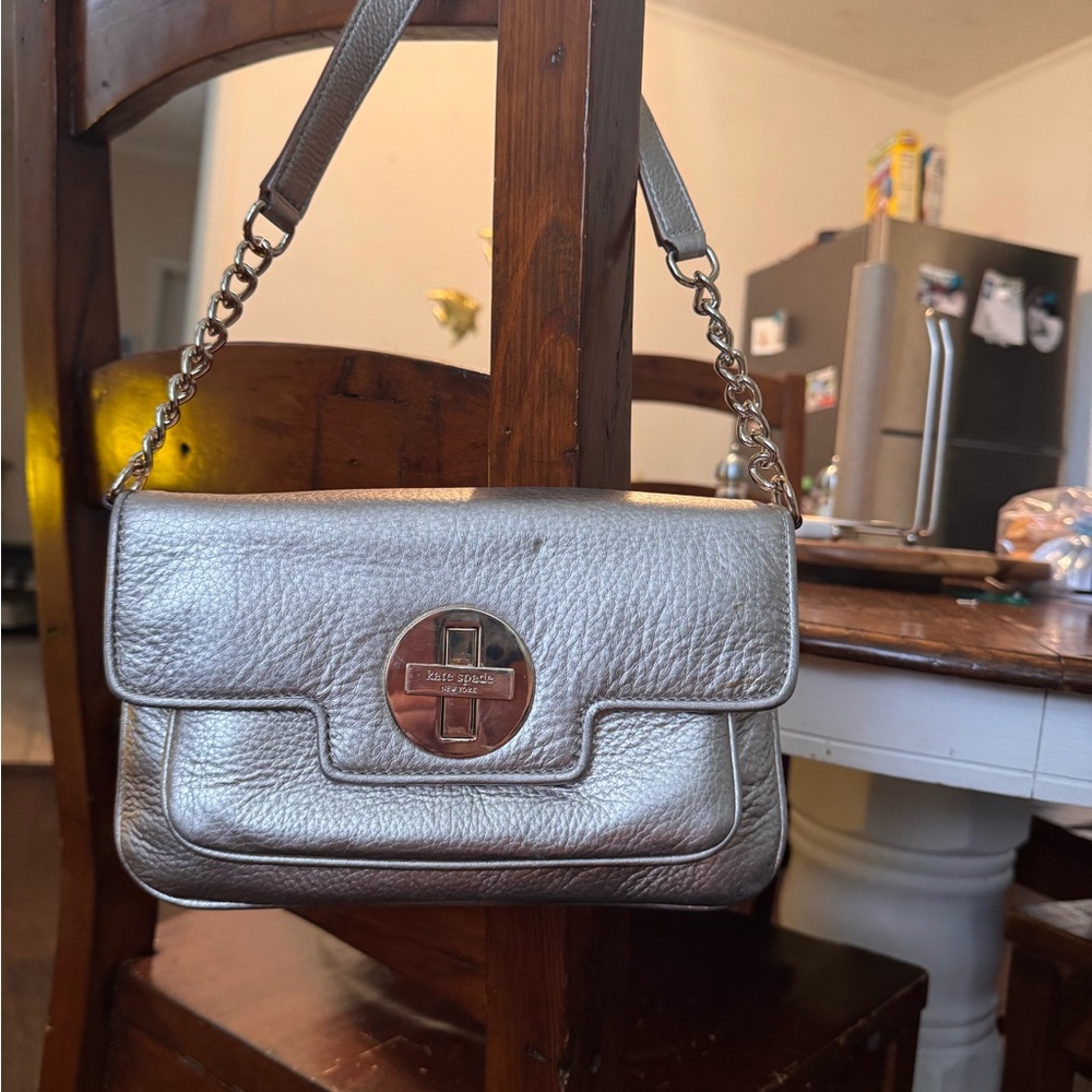Kate spade Limited edition metallic baguette bag